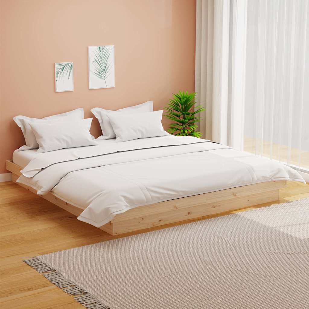 Cadre de lit sans matelas bois massif - XIOS