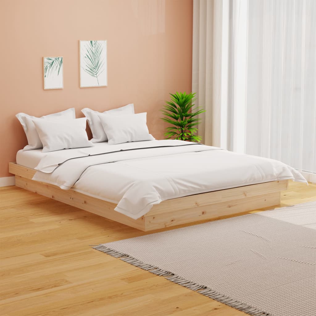 Cadre de lit sans matelas bois massif - XIOS