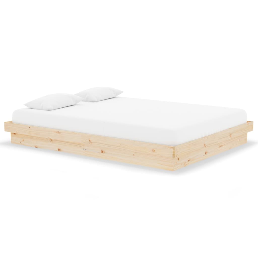 Cadre de lit sans matelas bois massif 140x190 cm - XIOS