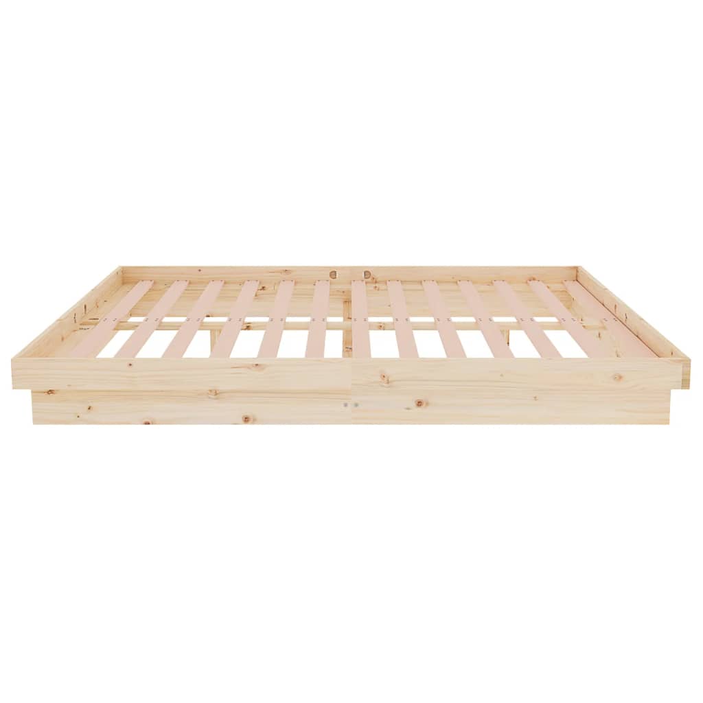 Cadre de lit sans matelas bois massif 140x190 cm - XIOS