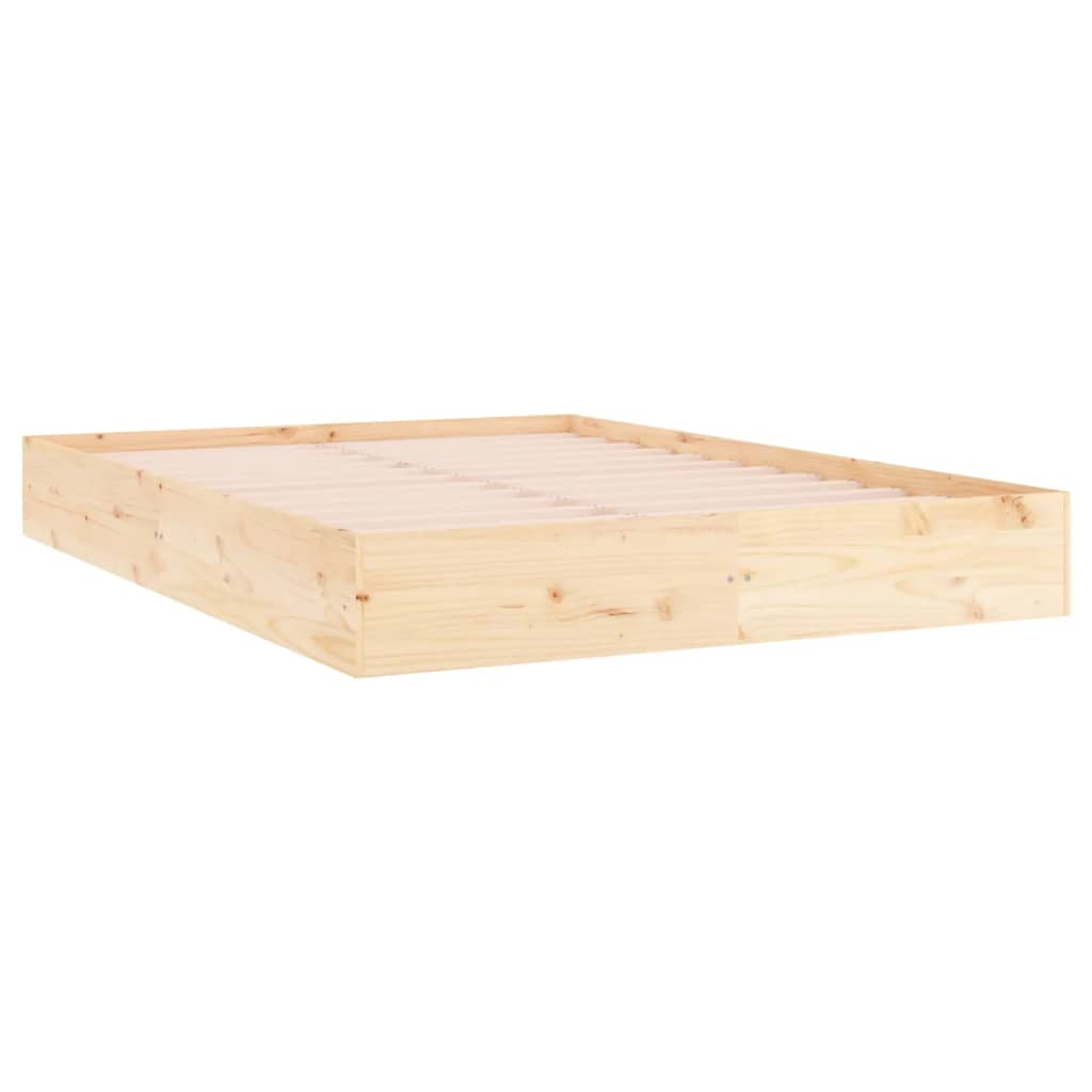 Cadre de lit sans matelas bois massif 140x200 cm - XIOS