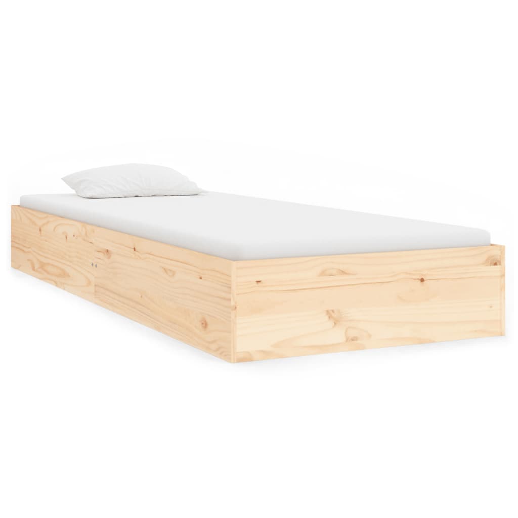 Cadre de lit sans matelas bois massif 90x190 cm - XIOS