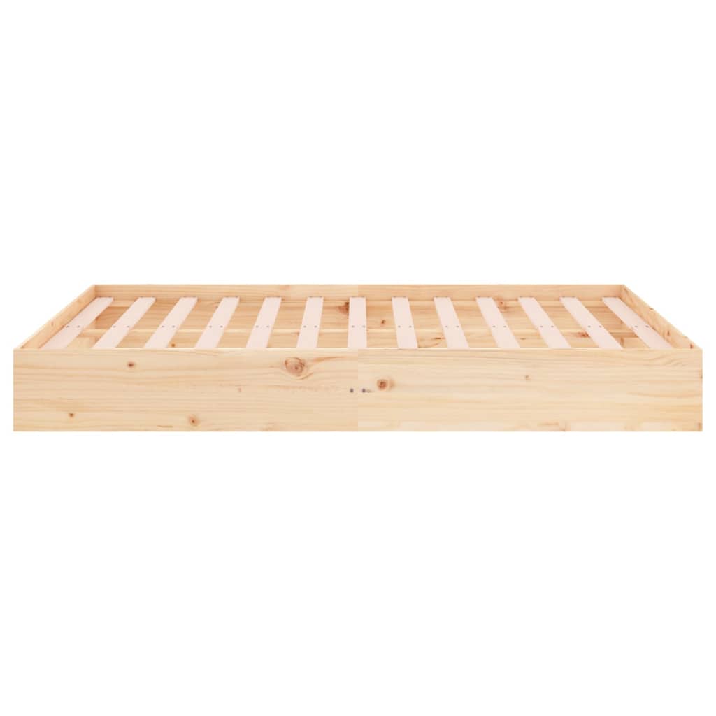 Cadre de lit sans matelas bois massif 120x190 cm - XIOS