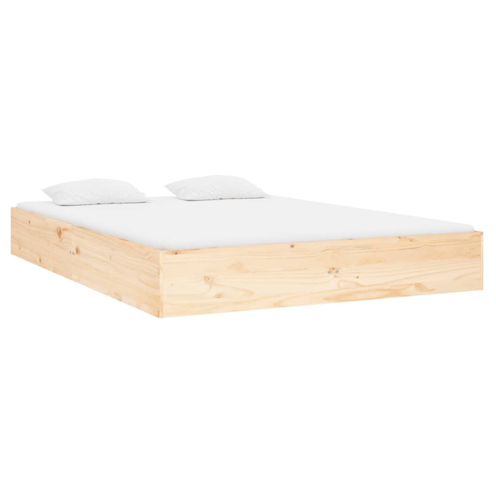 Cadre de lit sans matelas bois massif 135x190 cm - XIOS