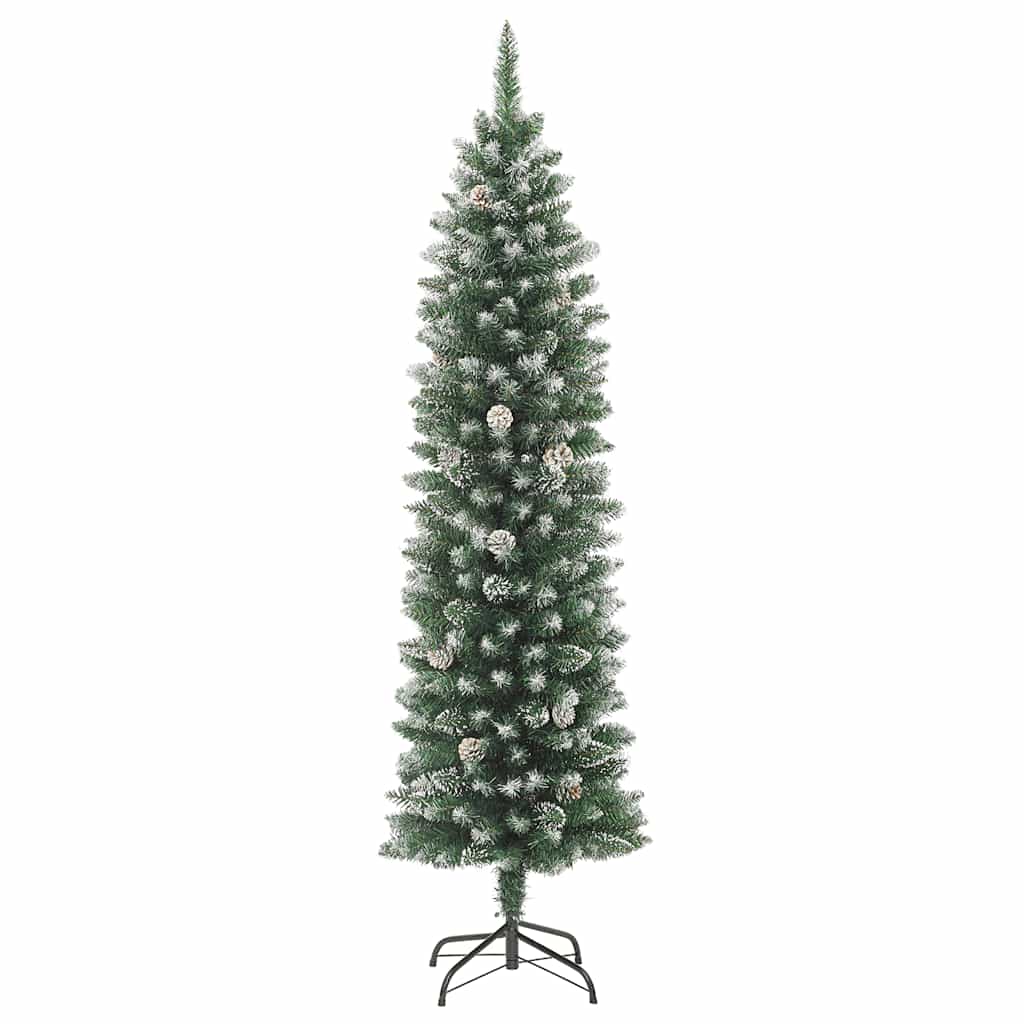 Sapin de Noël artificiel mince avec support 180 cm PVC - XIOS