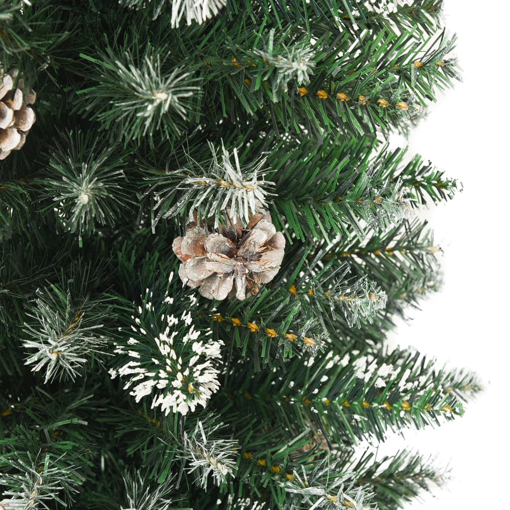 Sapin de Noël artificiel mince avec support 240 cm PVC - XIOS