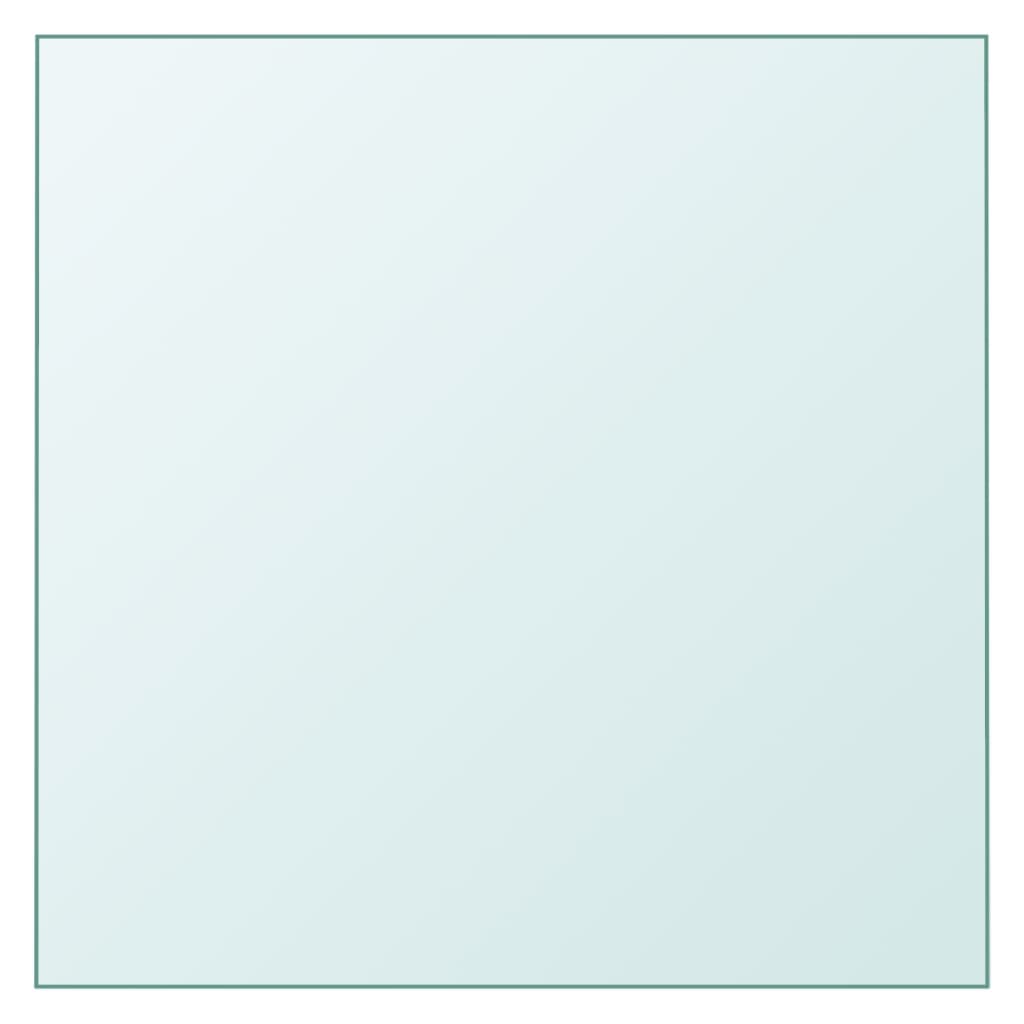 Dessus de table Transparent 50x50 cm Verre trempé - XIOS