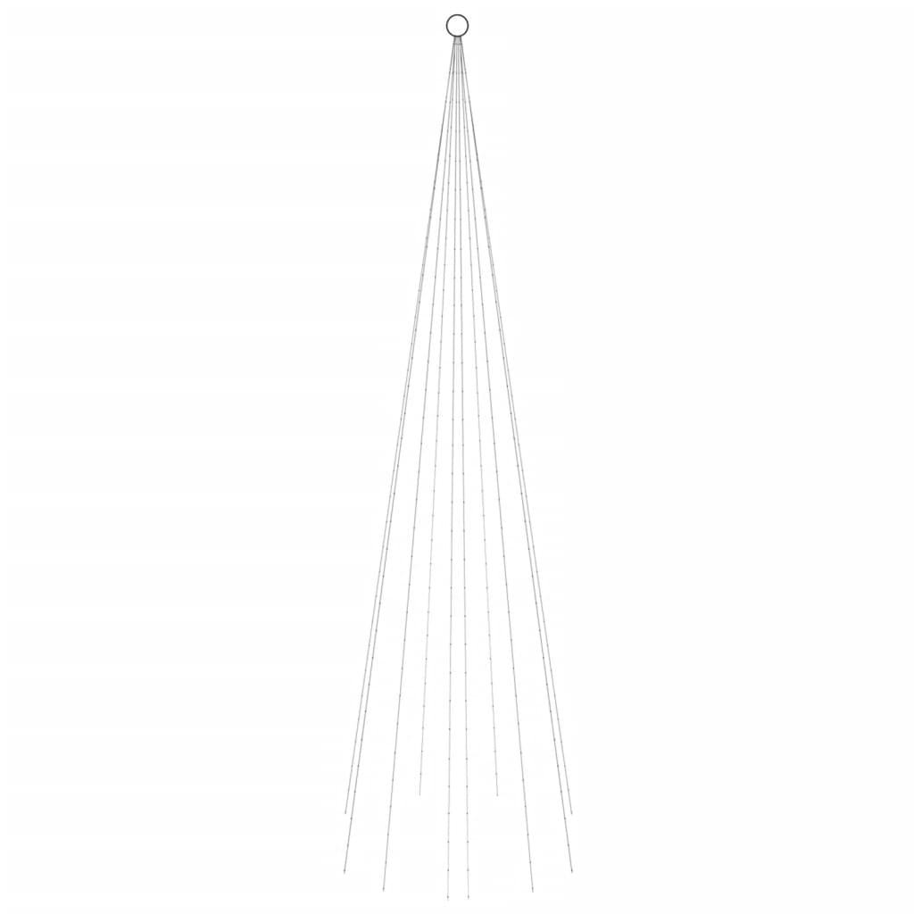 Sapin de Noël sur mât de drapeau 310 LED Colorées 300 cm - XIOS