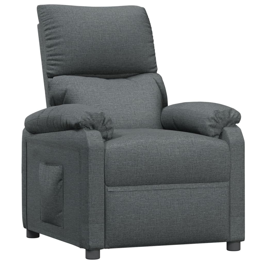 Fauteuil inclinable Gris foncé Tissu - XIOS