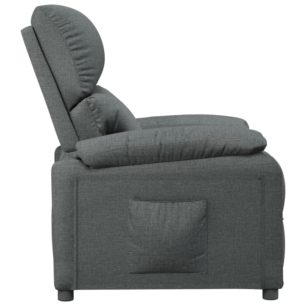 Fauteuil inclinable Gris foncé Tissu - XIOS