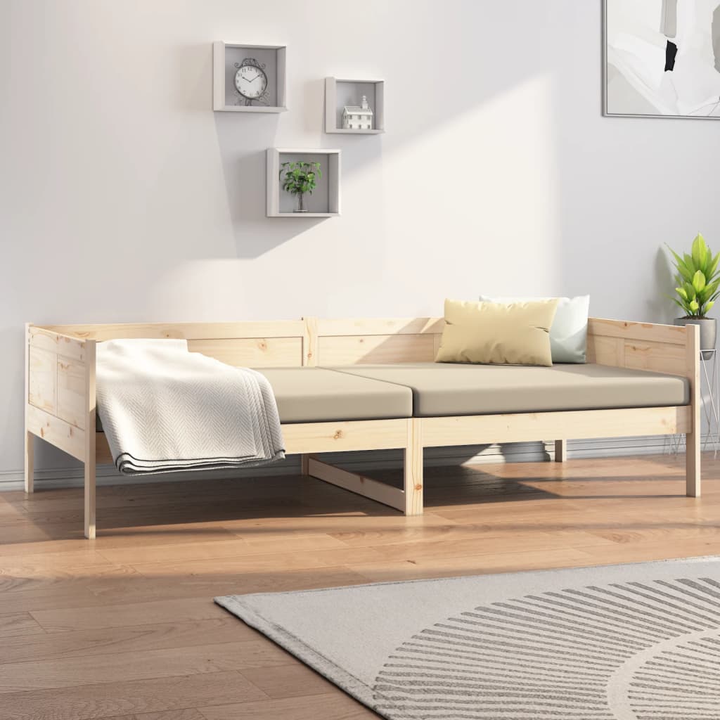 Lit de jour sans matelas bois de pin massif 80x200 cm - XIOS