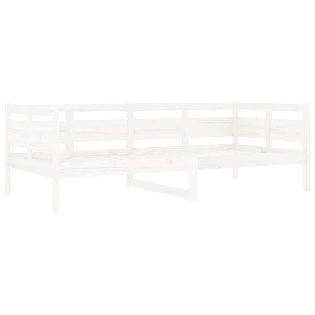 Lit de jour sans matelas blanc bois de pin massif 90x200 cm - XIOS
