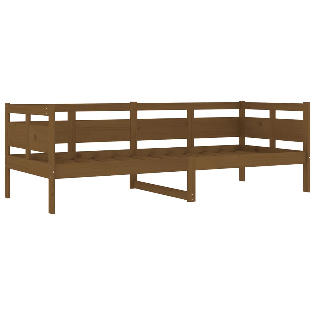 Lit de jour sans matelas marron miel bois pin massif 80x200 cm - XIOS