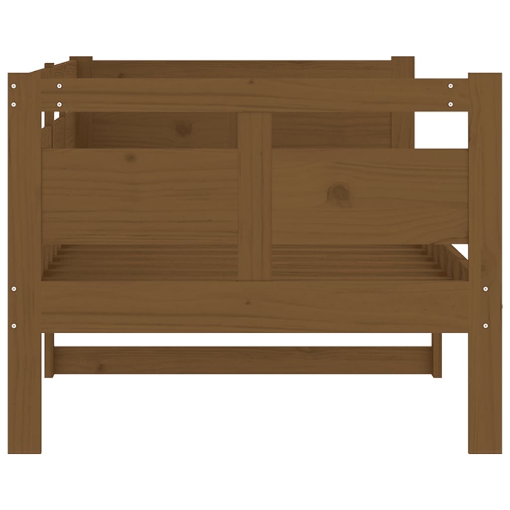 Lit de jour sans matelas marron miel bois pin massif 80x200 cm - XIOS