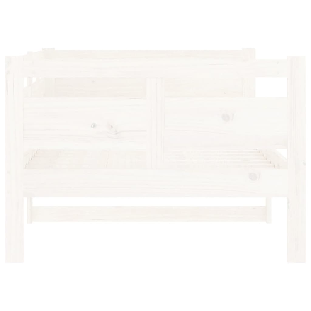 Lit de jour sans matelas blanc bois de pin massif 90x190 cm - XIOS