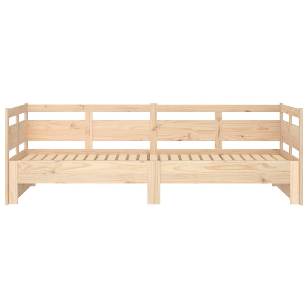 Lit coulissant sans matelas bois de pin solide 2x(80x200) cm - XIOS