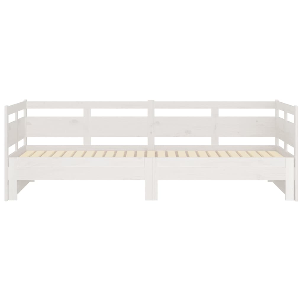 Lit coulissant sans matelas blanc 2x(80x200)cm - XIOS