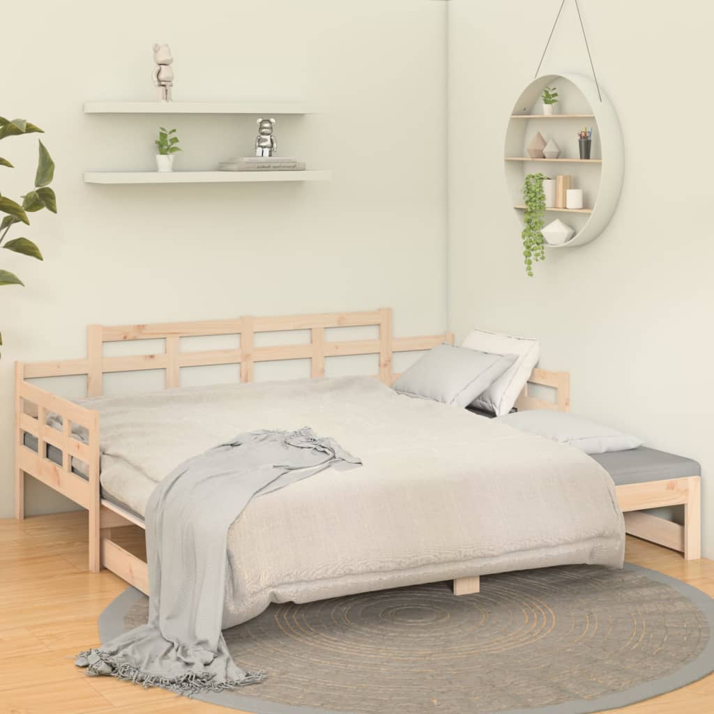 Lit coulissant sans matelas bois de pin solide - XIOS