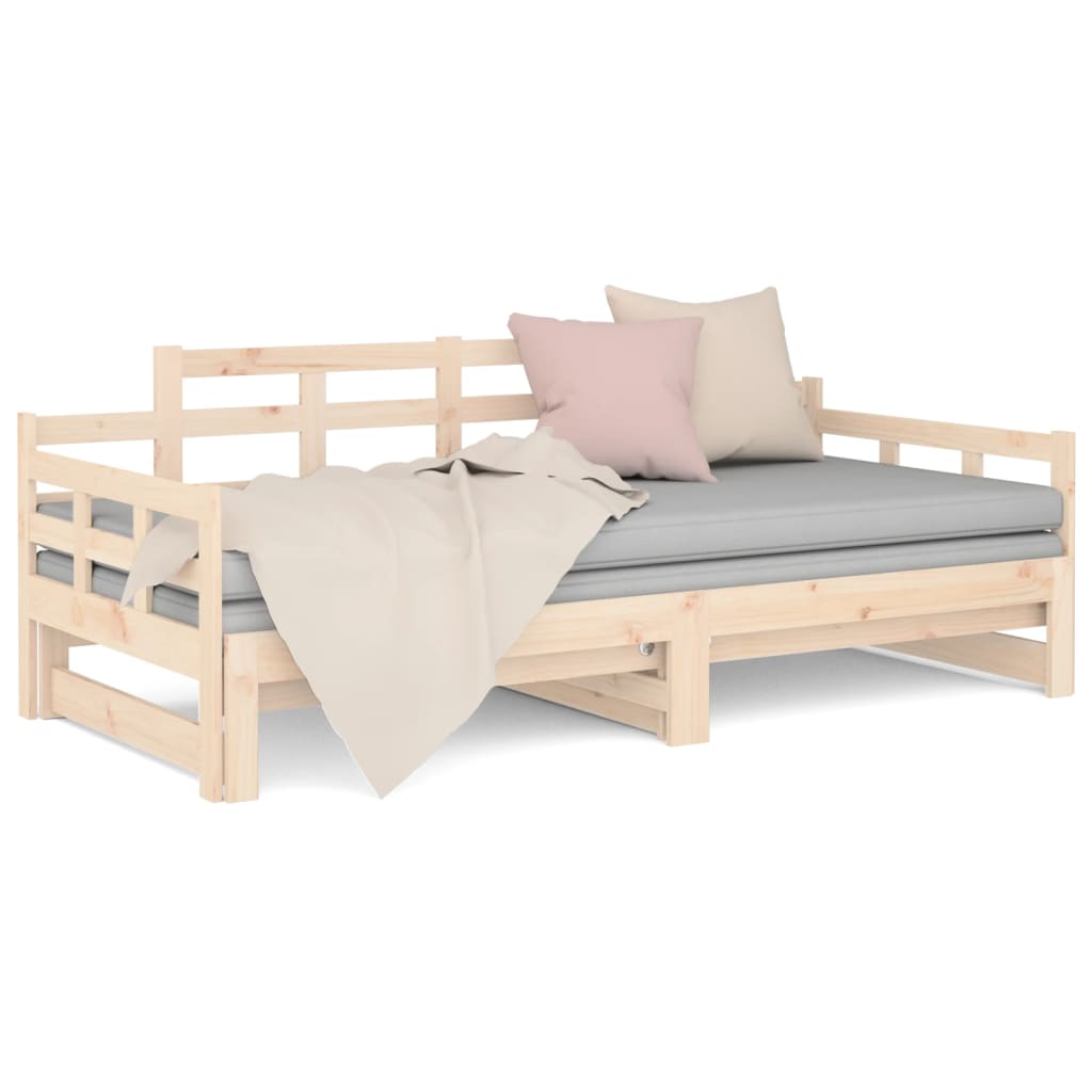 Lit coulissant sans matelas bois de pin solide - XIOS