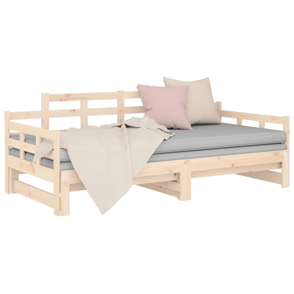 Lit coulissant sans matelas bois de pin solide - XIOS