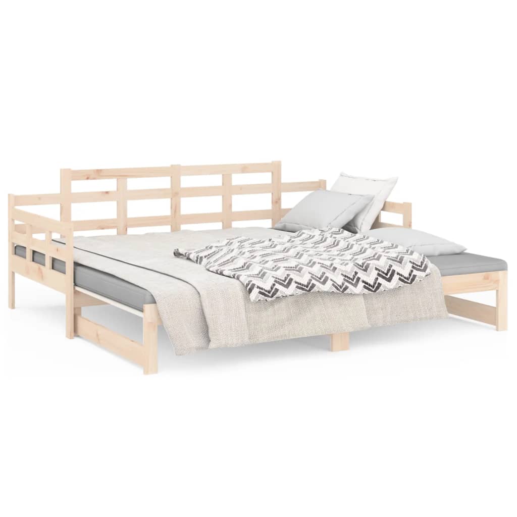 Lit coulissant sans matelas bois de pin solide - XIOS