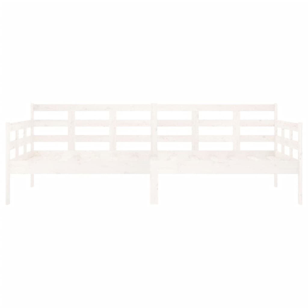 Lit de jour sans matelas blanc bois de pin massif 90x200 cm - XIOS