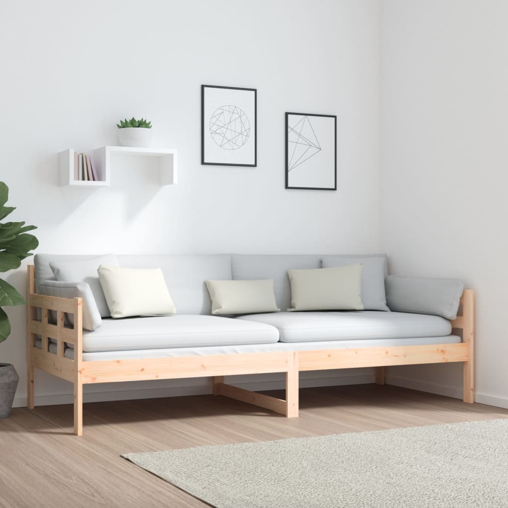 Lit de jour sans matelas bois de pin massif 80x200 cm - XIOS