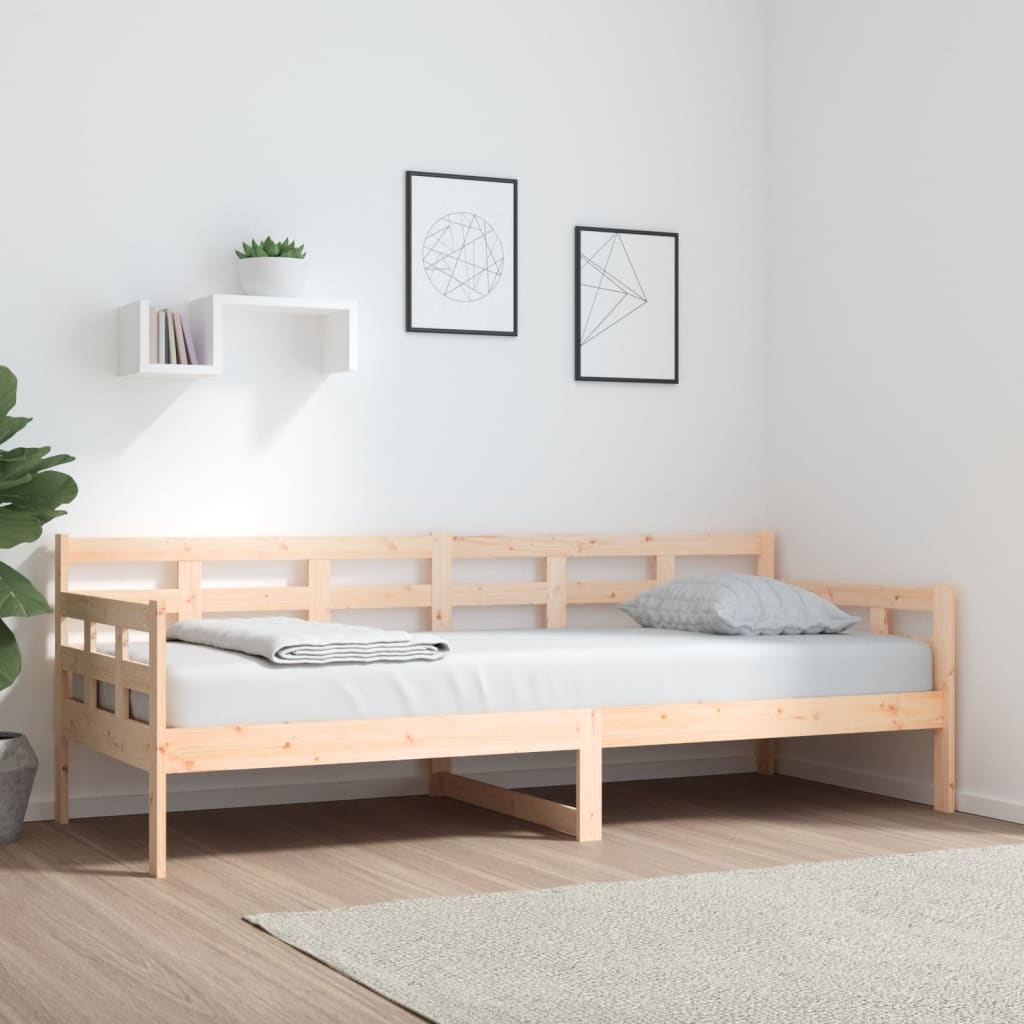 Lit de jour sans matelas bois de pin massif 80x200 cm - XIOS