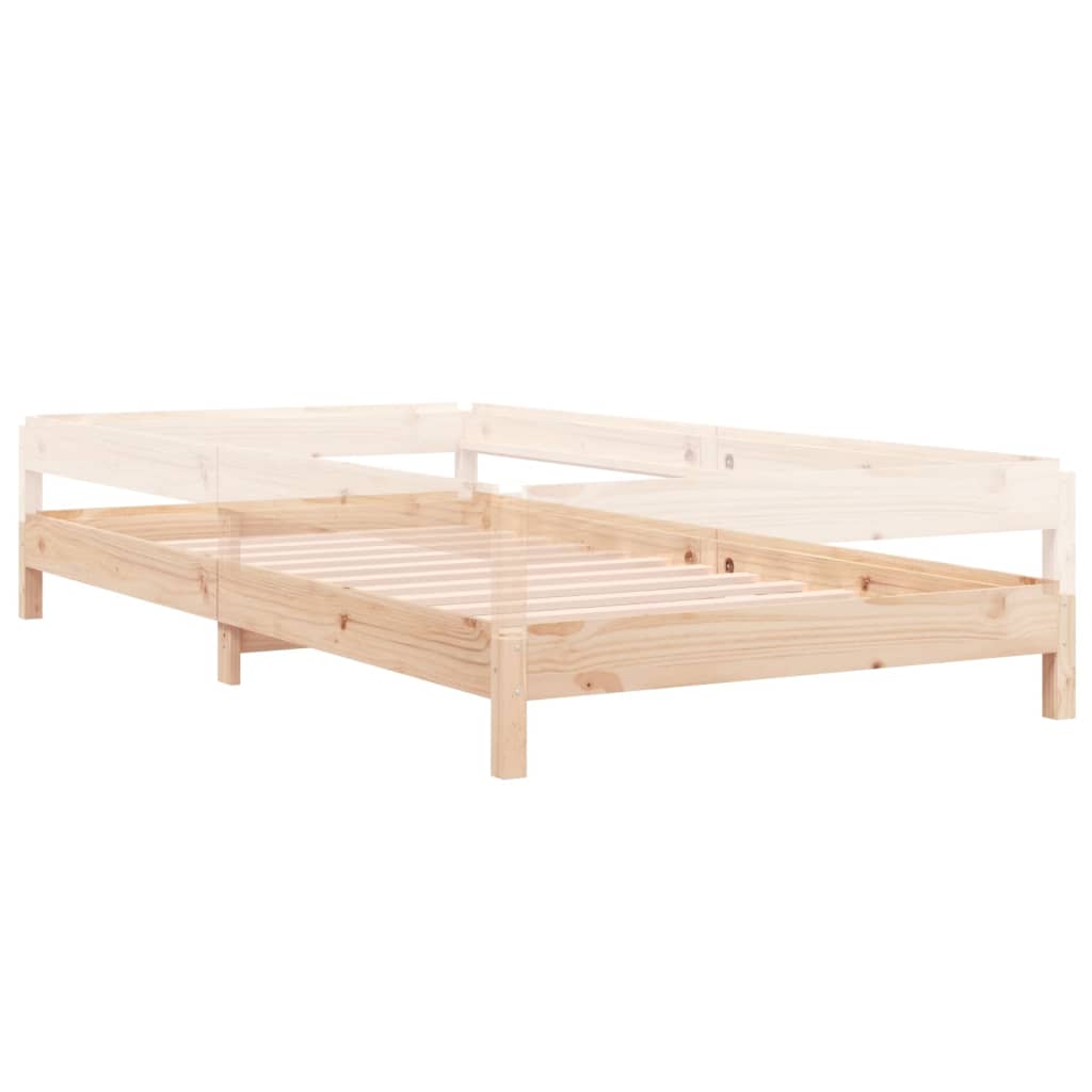Lit empilable sans matelas 100x200 cm bois massif de pin - XIOS