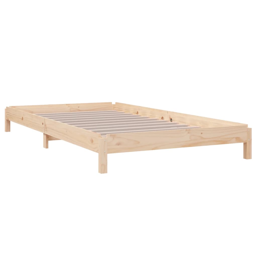 Lit empilable sans matelas 100x200 cm bois massif de pin - XIOS