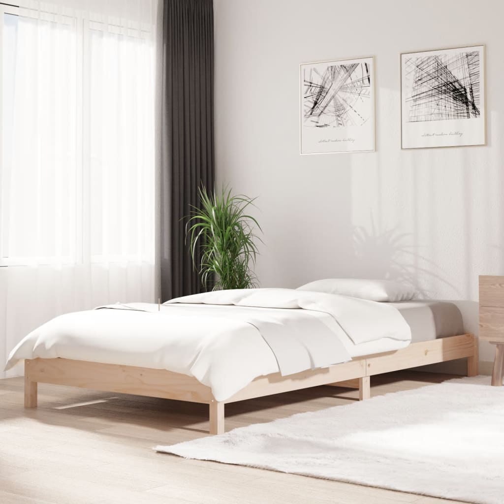 Lit empilable sans matelas 90x190 cm bois de pin massif - XIOS