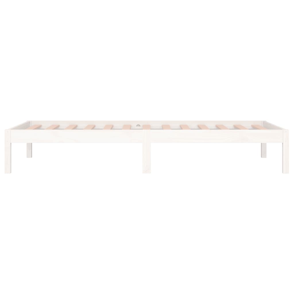 Lit de jour sans matelas blanc 80x200 cm bois de pin massif - XIOS