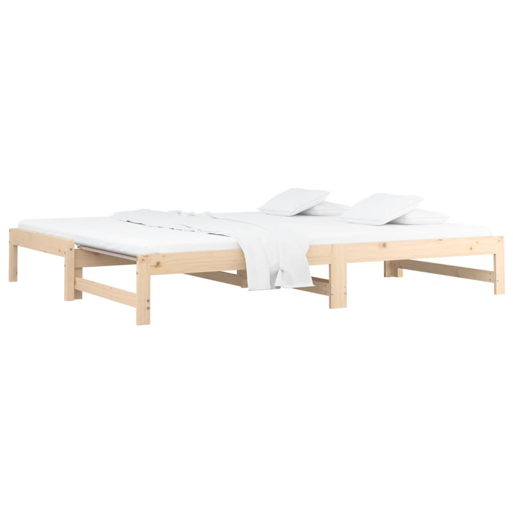 Lit coulissant sans matelas 2x(90x190) cm Bois de pin massif - XIOS