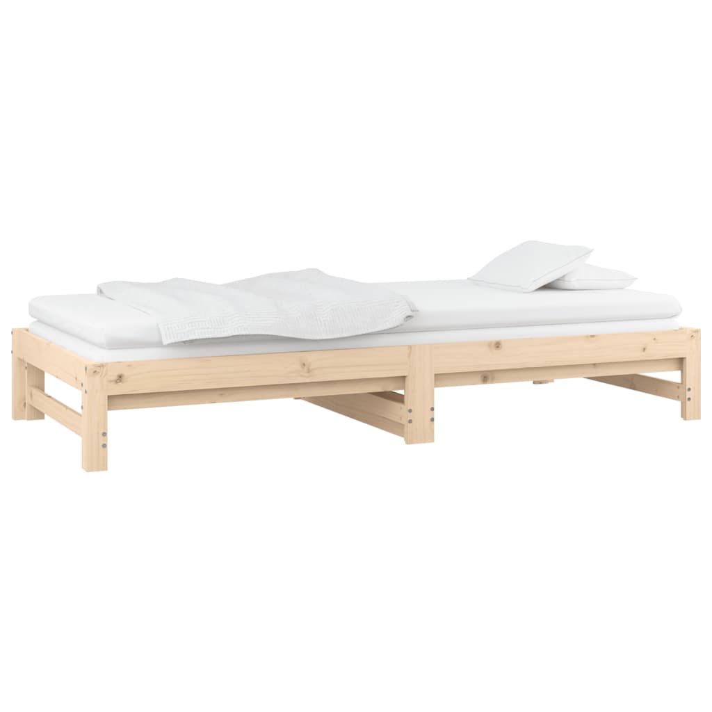Lit coulissant sans matelas 2x(90x190) cm Bois de pin massif - XIOS