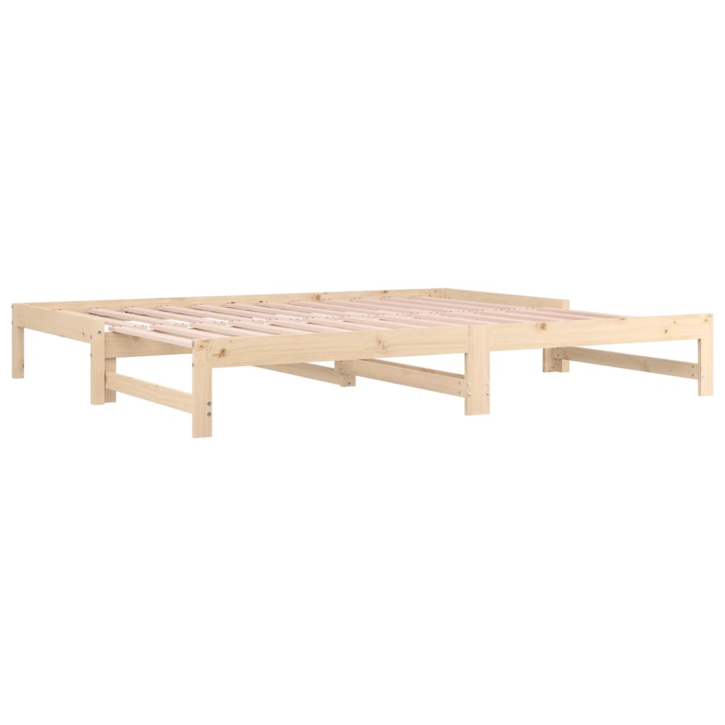 Lit coulissant sans matelas 2x(90x190) cm Bois de pin massif - XIOS