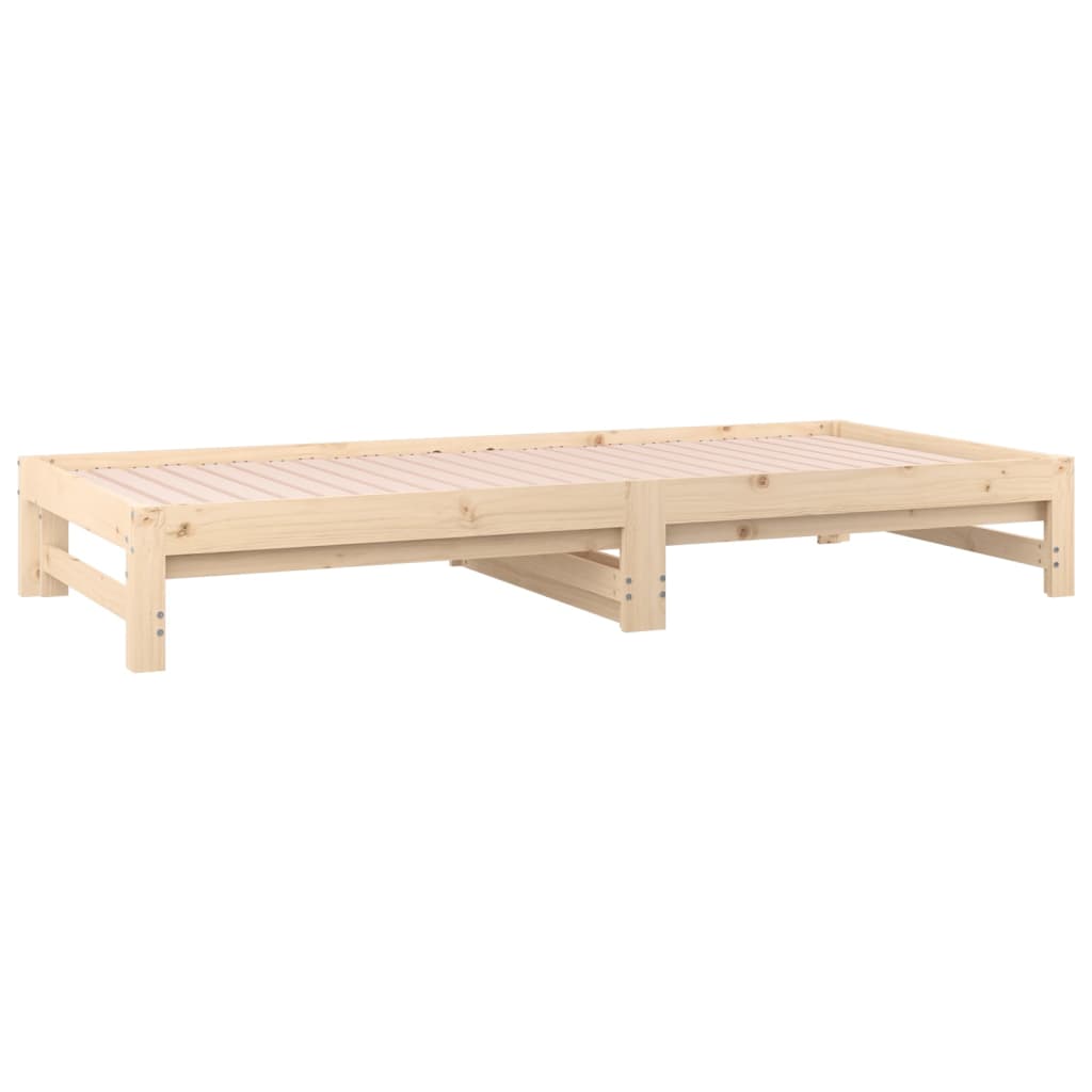 Lit coulissant sans matelas 2x(90x190) cm Bois de pin massif - XIOS