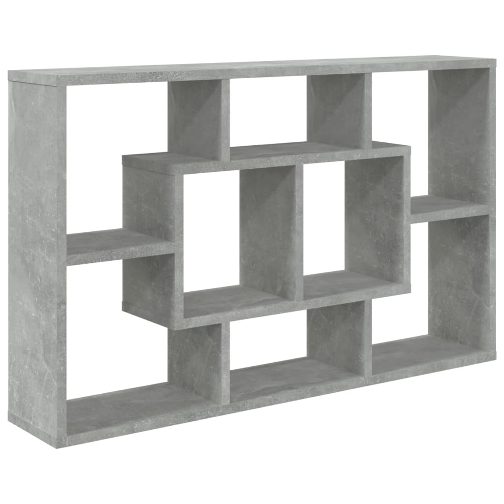Étagère murale Gris béton 85x16x52,5 cm Bois d'ingénierie - XIOS