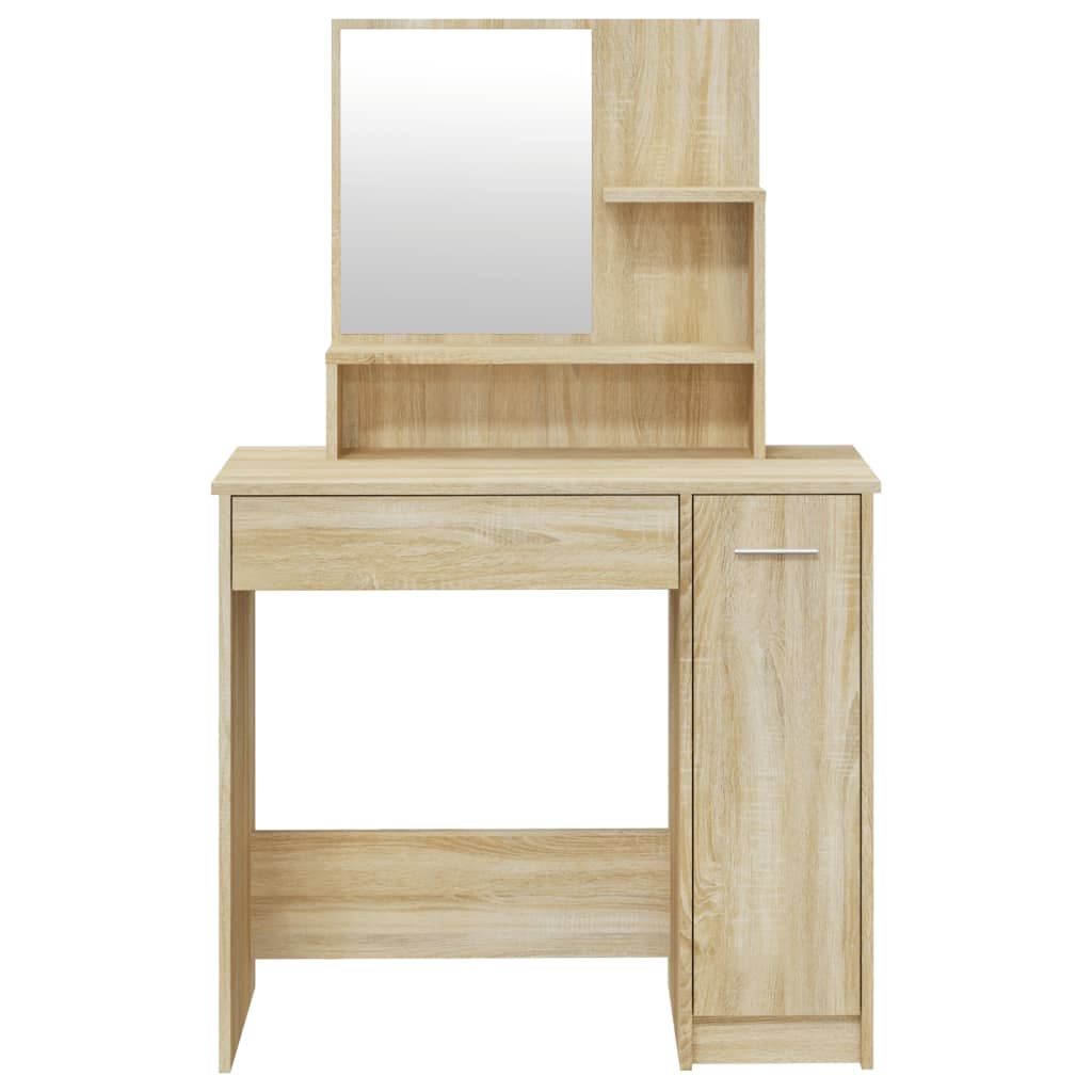 Coiffeuse avec miroir chêne sonoma 86,5x35x136 cm - XIOS
