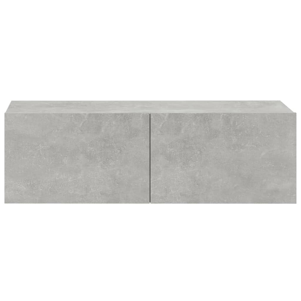 Meubles TV 2 pcs Gris béton 100x30x30 cm Bois d'ingénierie - XIOS