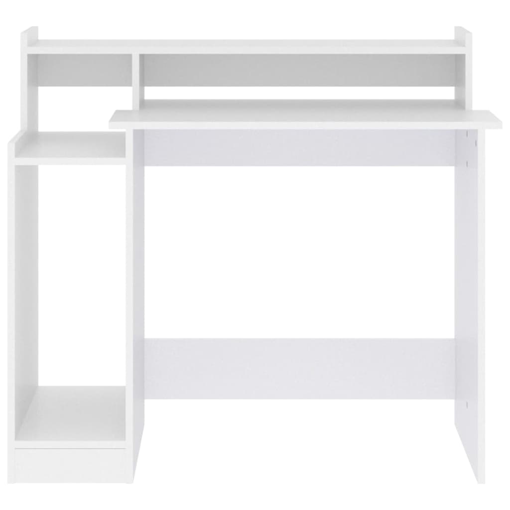 Bureau avec lumières LED Blanc 97x45x90 cm Bois d'ingénierie - XIOS
