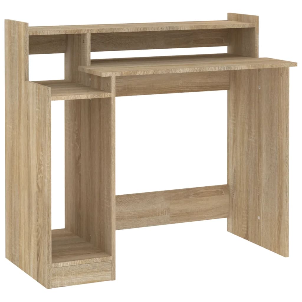 Bureau avec lumières LED Chêne 97x45x90 cm Bois d'ingénierie - XIOS