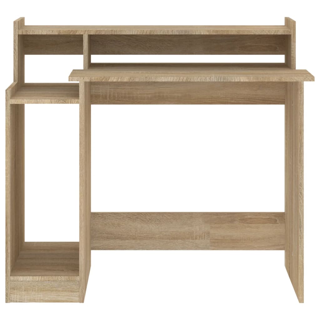 Bureau avec lumières LED Chêne 97x45x90 cm Bois d'ingénierie - XIOS