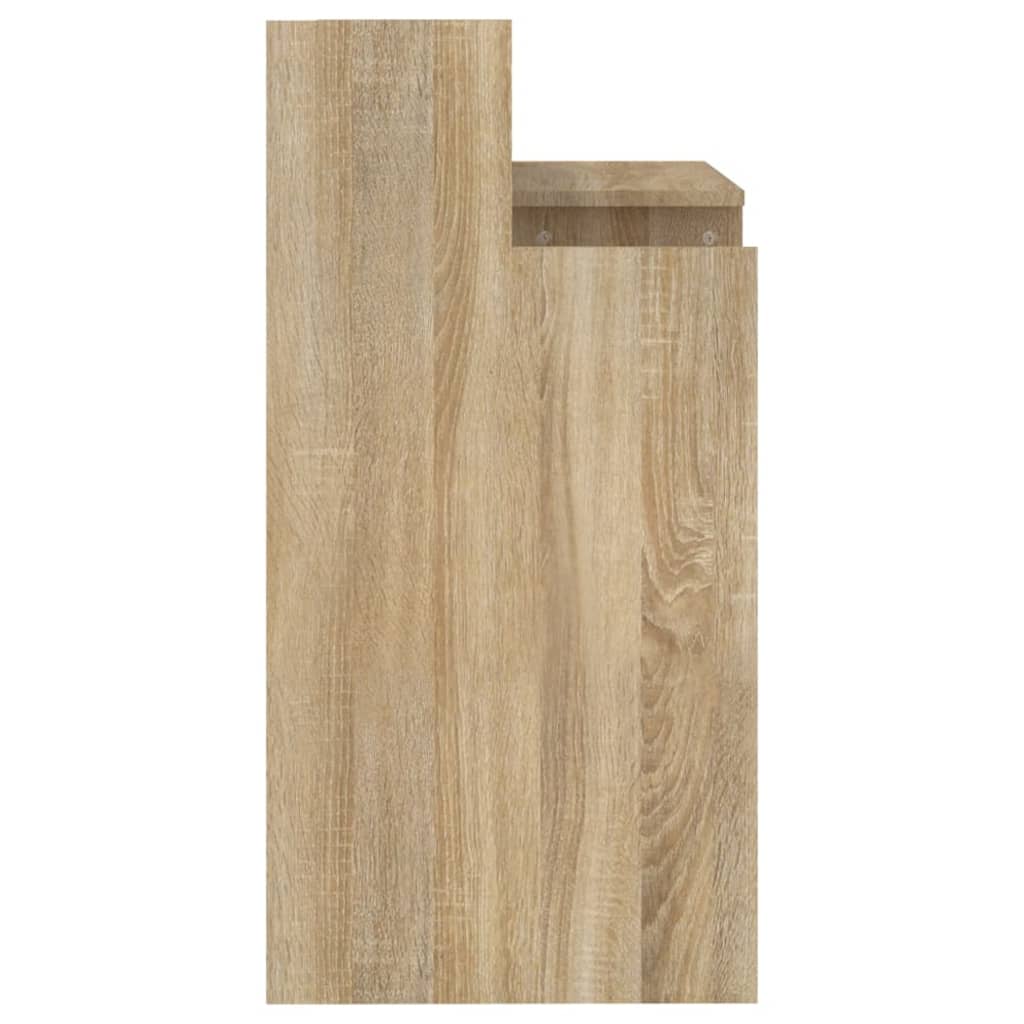 Bureau avec lumières LED Chêne 97x45x90 cm Bois d'ingénierie - XIOS
