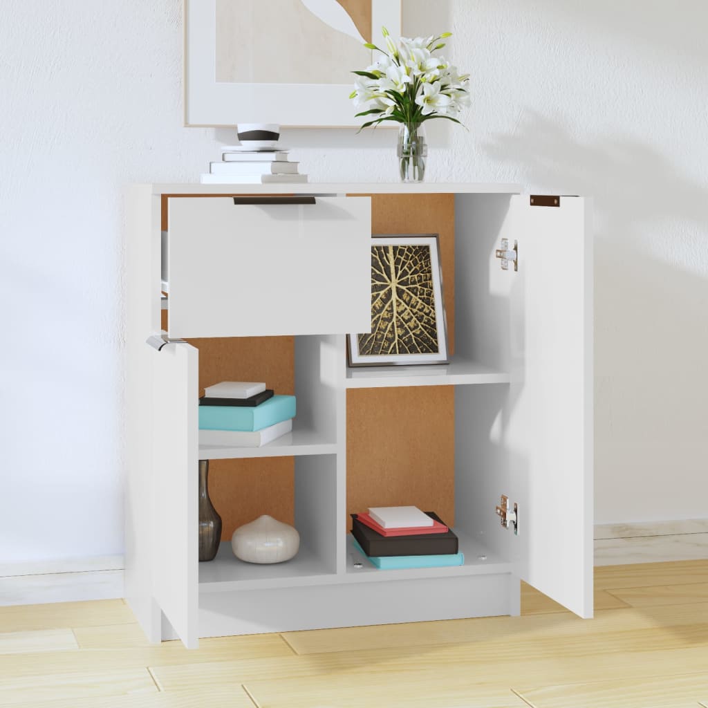 Buffet Blanc 60x30x70 cm Bois d'ingénierie - XIOS