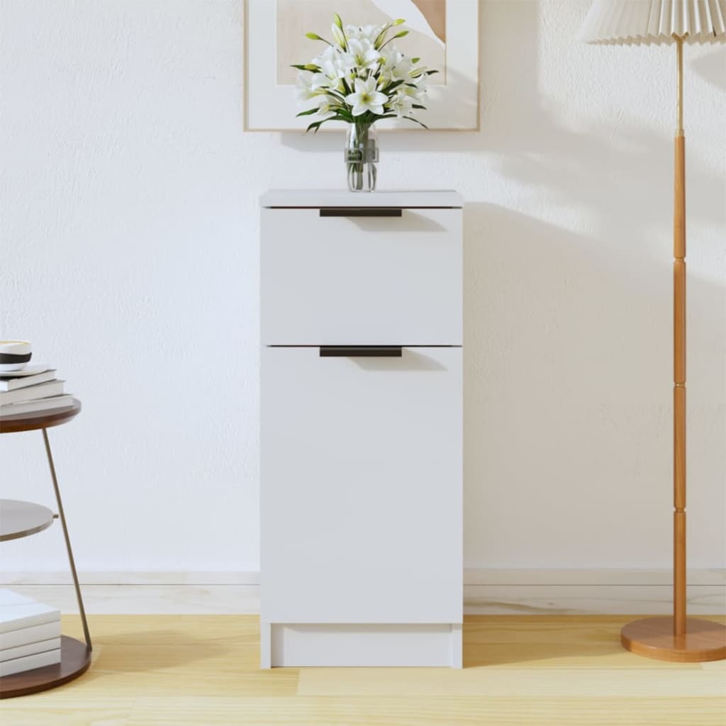 Buffet Blanc 30x30x70 cm Bois d'ingénierie - XIOS