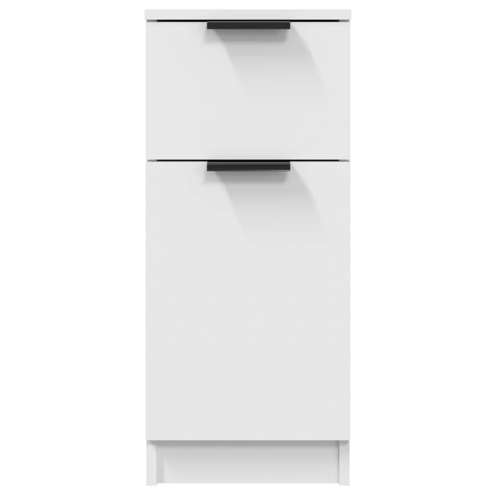 Buffets 2 pcs blanc 30x30x70 cm bois d'ingénierie - XIOS