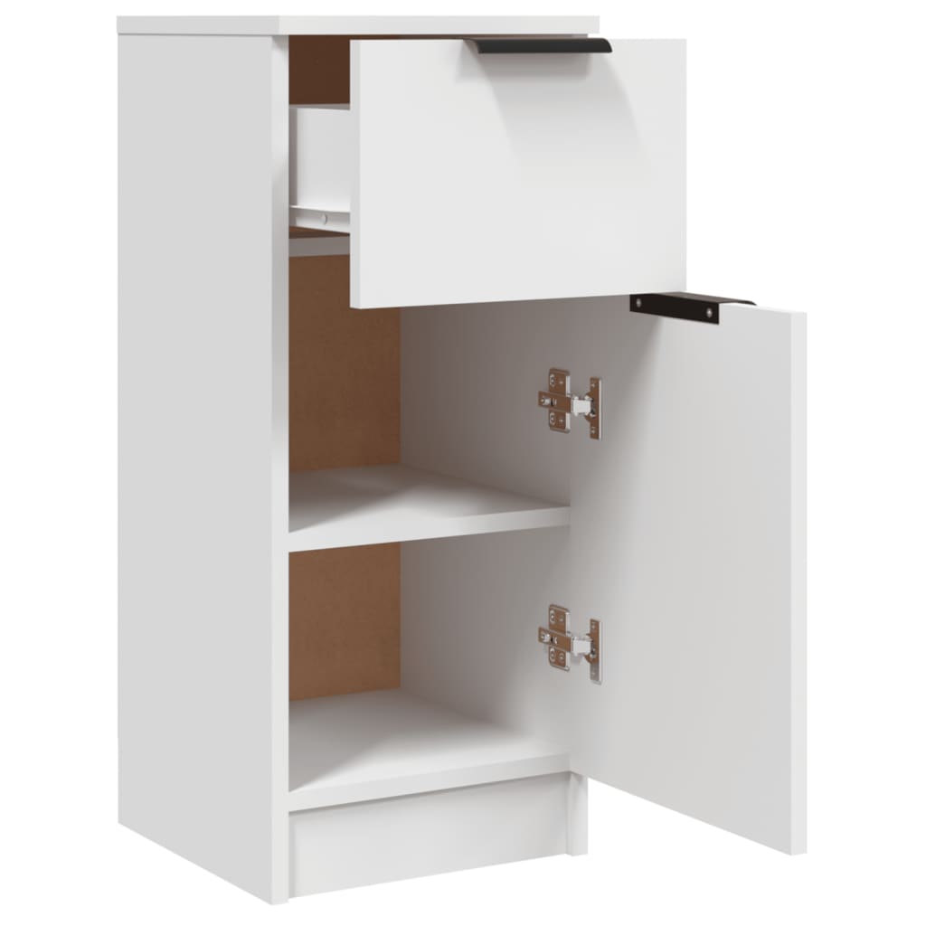Buffets 2 pcs blanc 30x30x70 cm bois d'ingénierie - XIOS