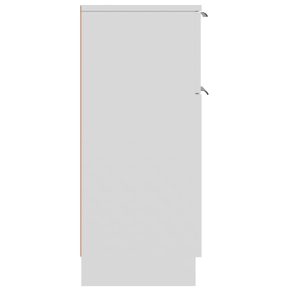 Buffets 2 pcs blanc 30x30x70 cm bois d'ingénierie - XIOS