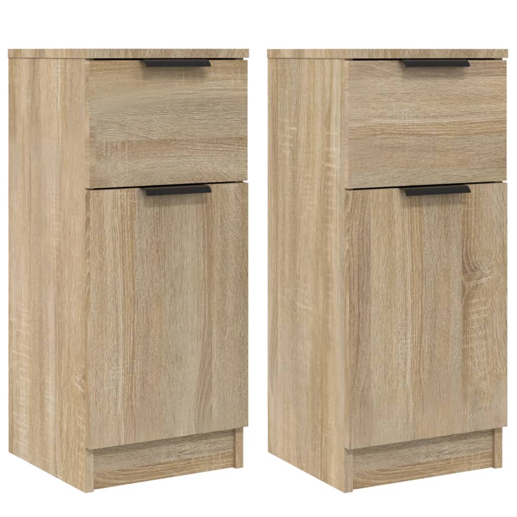 Buffets 2 pcs Chêne Sonoma 30x30x70 cm Bois d'ingénierie - XIOS