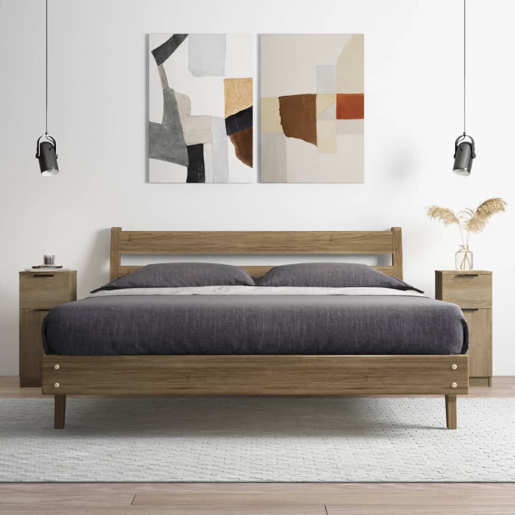 Buffets 2 pcs Chêne Sonoma 30x30x70 cm Bois d'ingénierie - XIOS